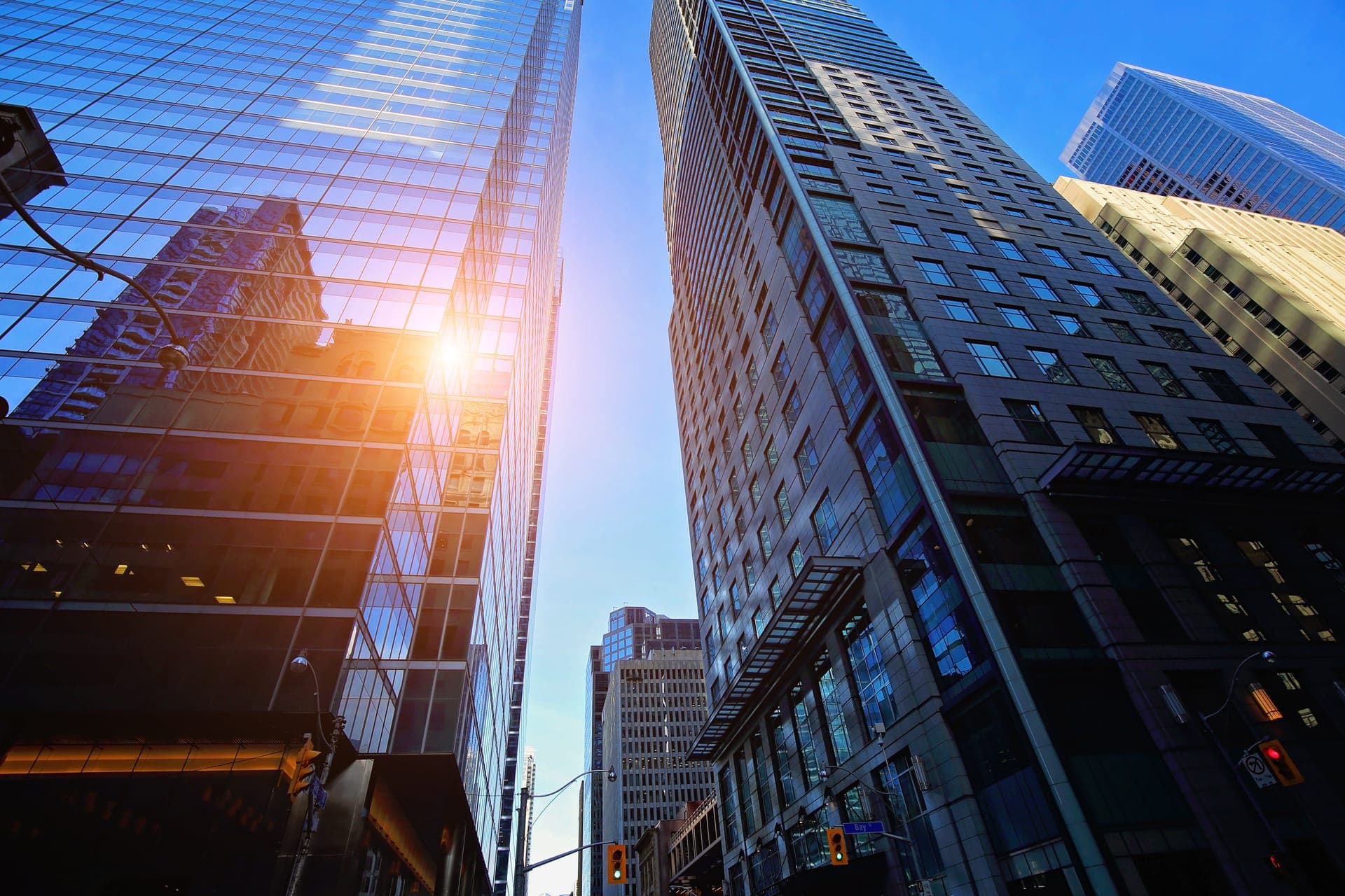 Toronto financial district skyline